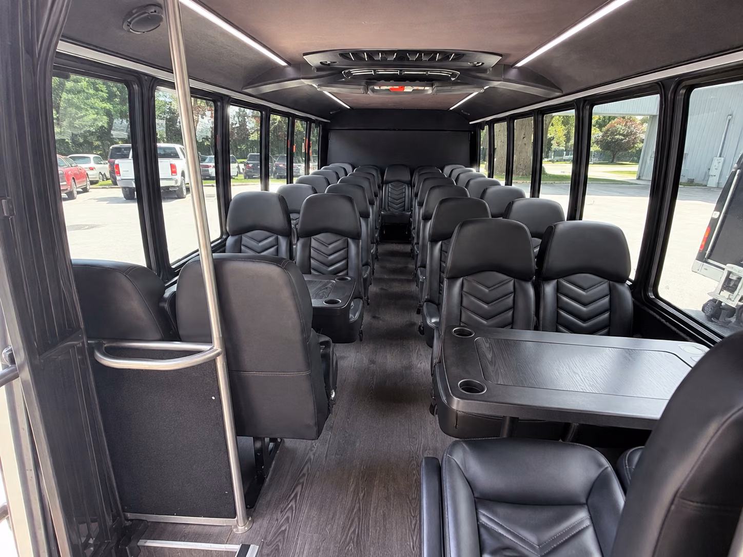 fort lauderdale 18 passenger minibus inside
