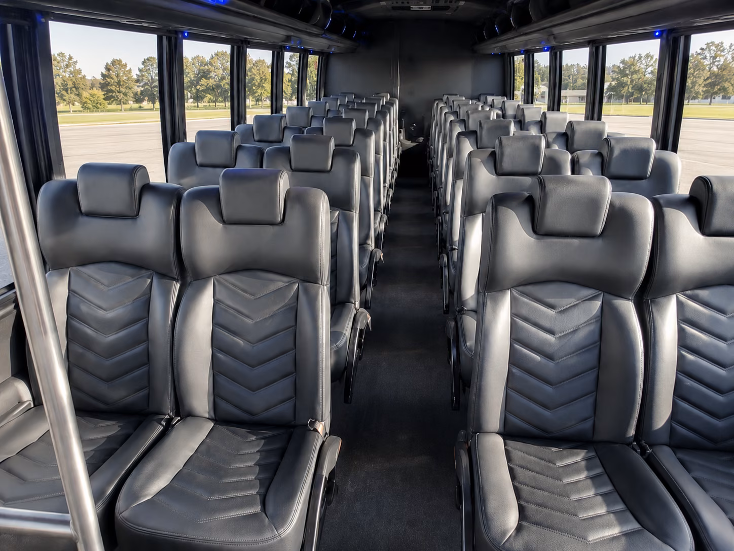 fort lauderdale 20 passenger minibus interior