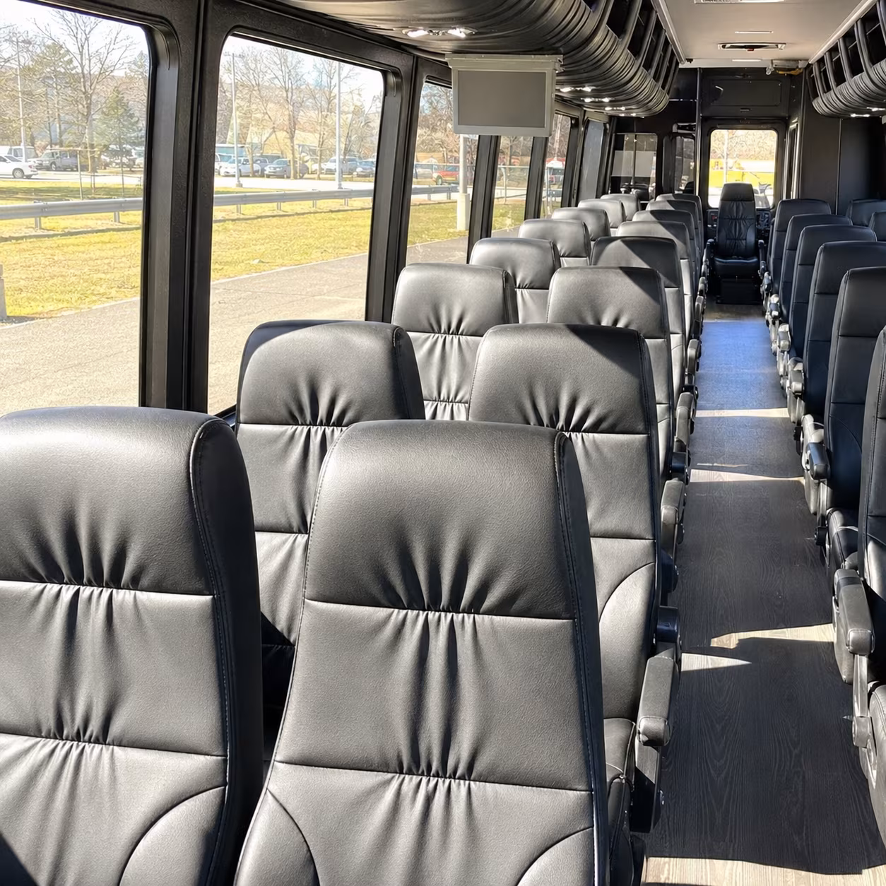 fort lauderdale 25 passenger minibus inside
