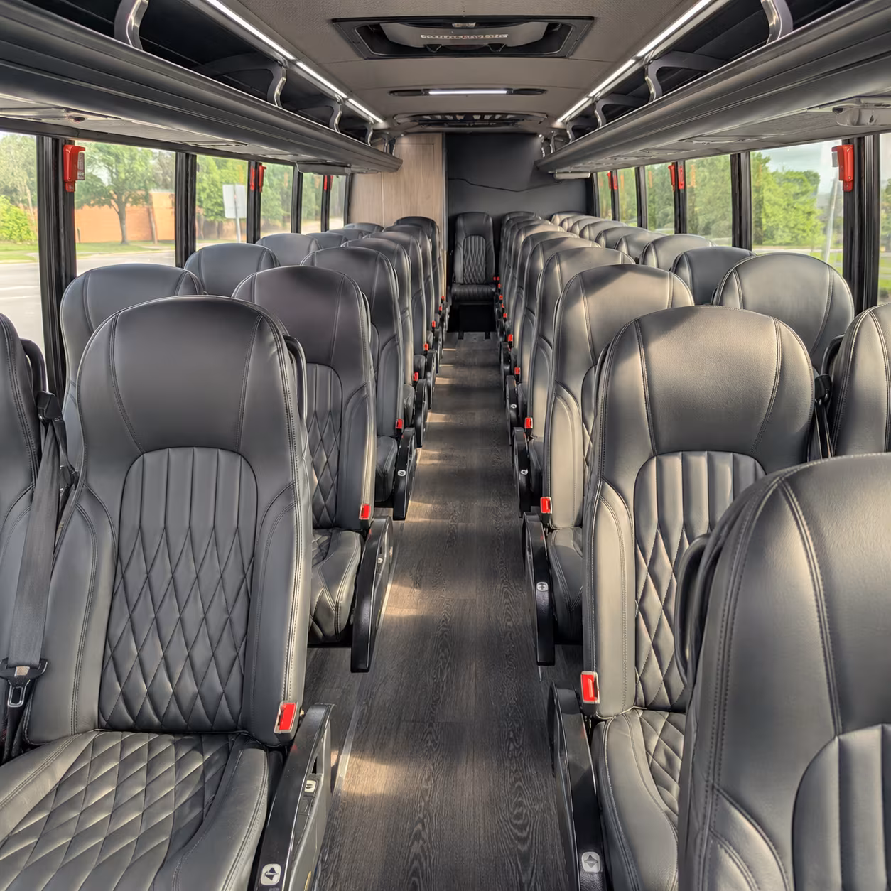 fort lauderdale 30 passenger minibus inside