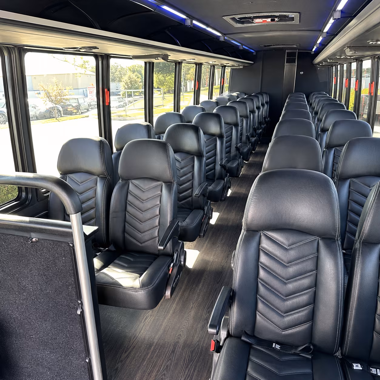 fort lauderdale 30 passenger minibus interior