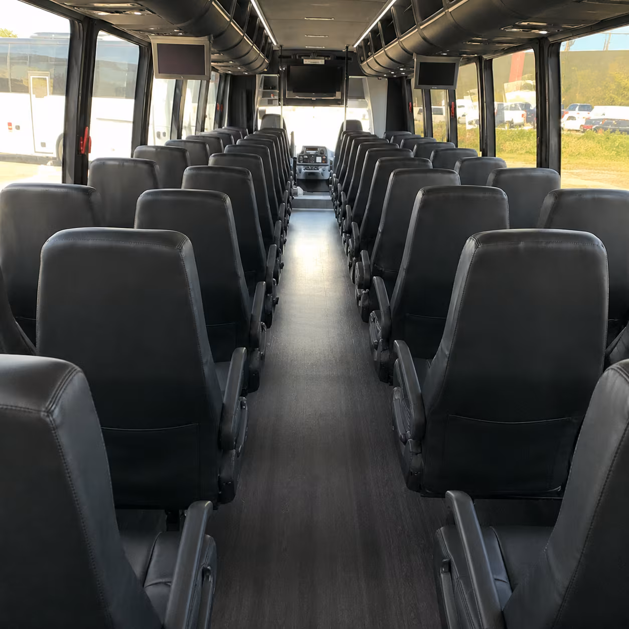 fort lauderdale 35 passenger minibus inside
