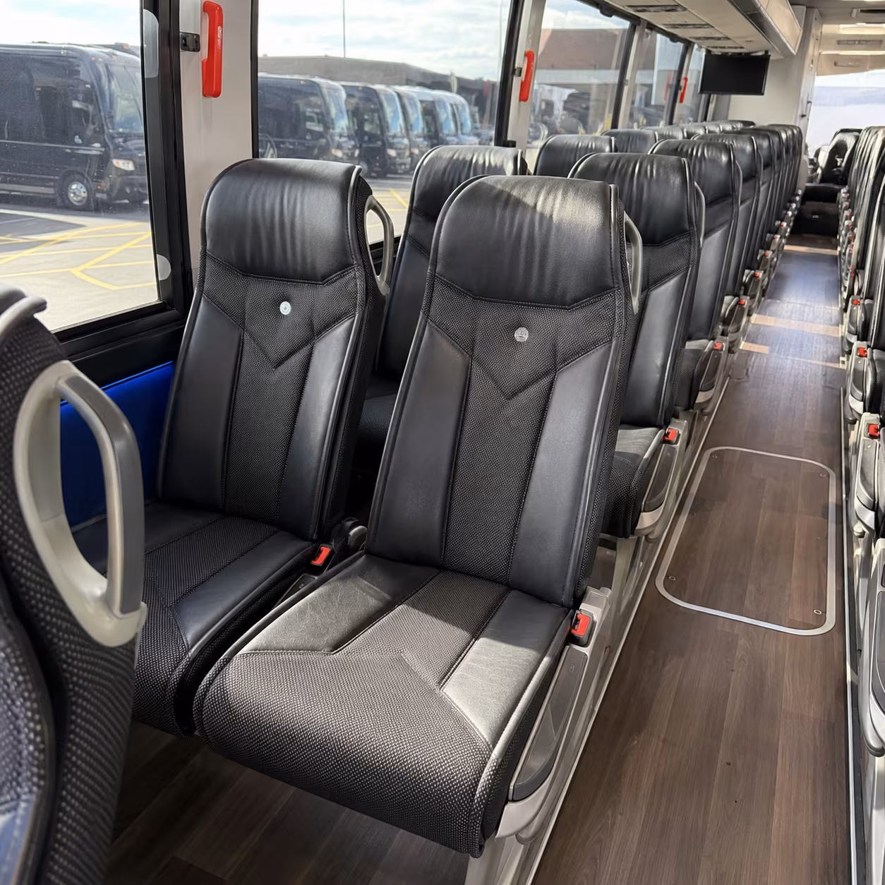 fort lauderdale 40 passenger charter bus interior