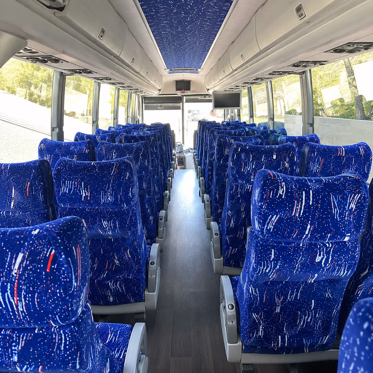 fort lauderdale 50 passenger charter bus interior