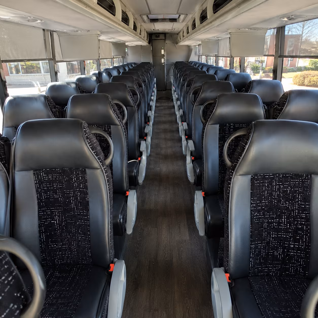fort lauderdale 54 passenger charter bus inside
