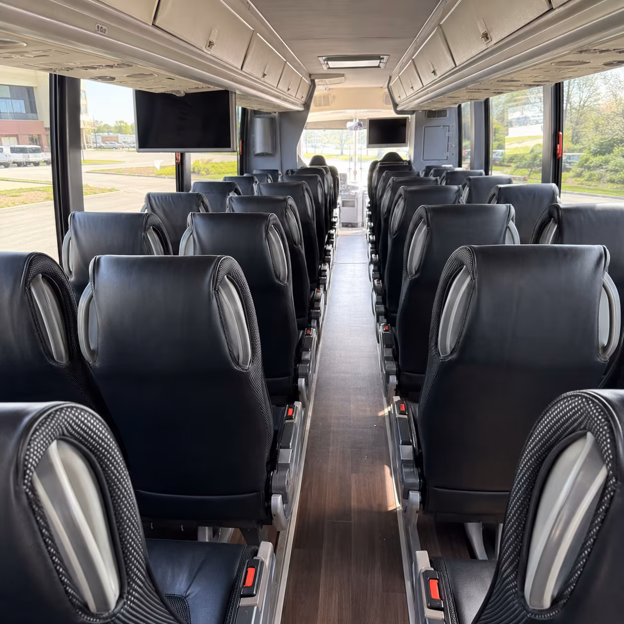 fort lauderdale 56 passenger charter bus inside