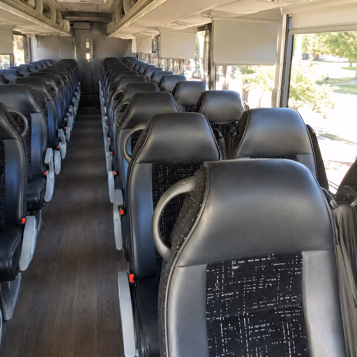 fort lauderdale charter bus interior