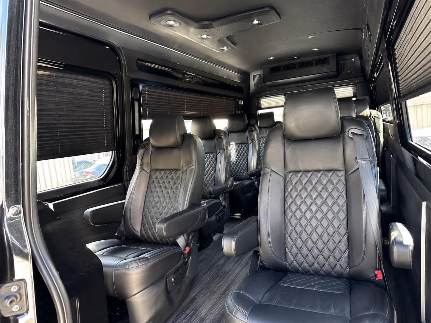 fort lauderdale sprinter van with driver inside